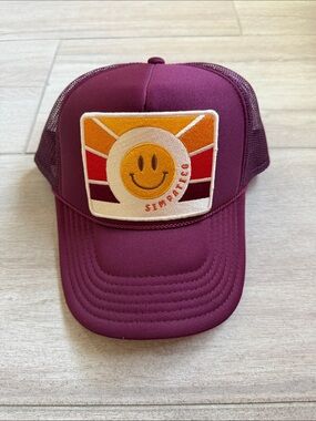 AND Maroon Mesh Trucker Hat with Cream Undervisor